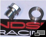 WELD ON OXYGEN SENSOR  BUNG WITH PLUG