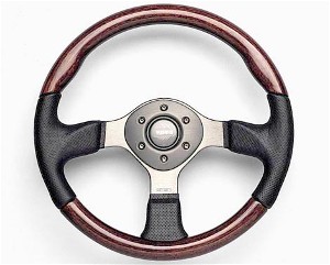 FIGHTER ZEBRANO BLACK STEERING WHEEL