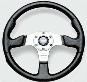 RACE BLACK STEERING WHEEL 350mm