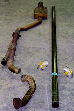 Old Exhaust and New Parts.