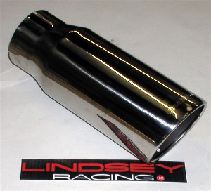 4 inch STAINLESS TIP SLASH CUT ROLLED LIP