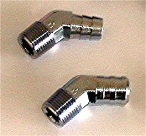 45 DEGREE HOSE BARB FITTING