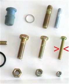 BOLT CROSS OVER TO WASTEGATE INLET 944T (#16) Set of 3 - 90007426702