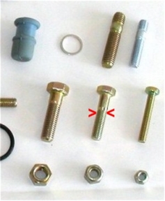 BOLT HEADERS TO CROSS OVER PIPE 944T (#13) Set of 6 - 90007428202