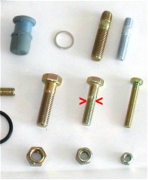 BOLT HEADERS TO CROSS OVER PIPE 944T (#13) Set of 6 - 90007428202