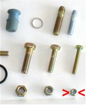 NUT CROSS OVER TO WASTEGATE INLET 944T (#17) Set of 3 - 99908405102