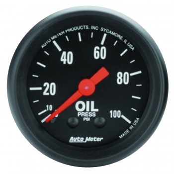 2-1/16" OIL PRESSURE, 0-100 PSI, Z-SERIES