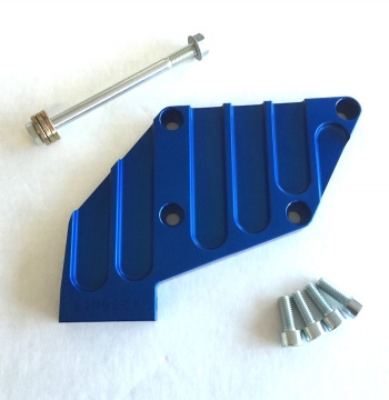 LINDSEY RACING A/C DELETE BRACKET "BLUE"