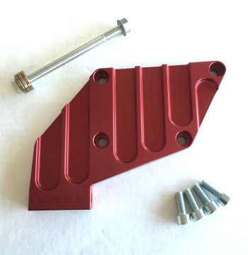 LINDSEY RACING A/C DELETE BRACKET "RED"