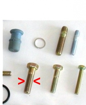 BOLT CROSS OVER PIPE TO TURBINE HOUSING 944T (#14) Set of 4 - N0100202