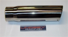 3 inch STAINLESS TIP SLASH CUT ROLLED LIP